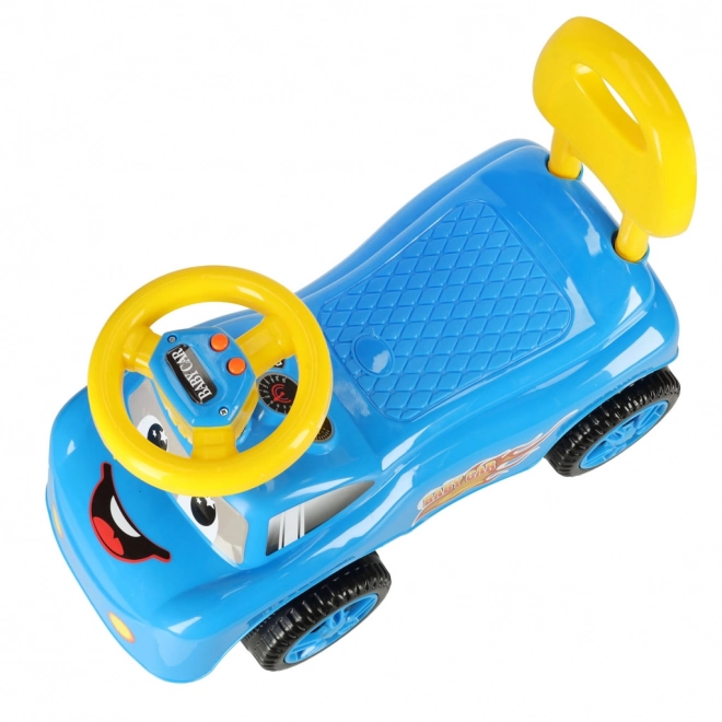 Smiješni hodalica auto s trubom, plava