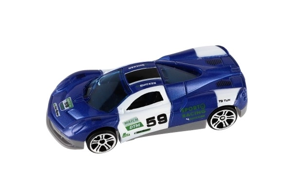 Auto sportski 6 kom metal/plastika 8 cm slobodni hod u kutiji 10,5x27,5x4 cm