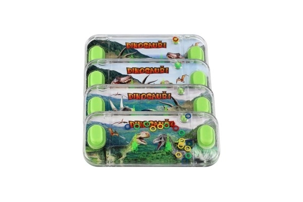 Vodena igra zagonetka 15,5x7cm plastika dinosaur 4 vrste 24 komada u kutiji