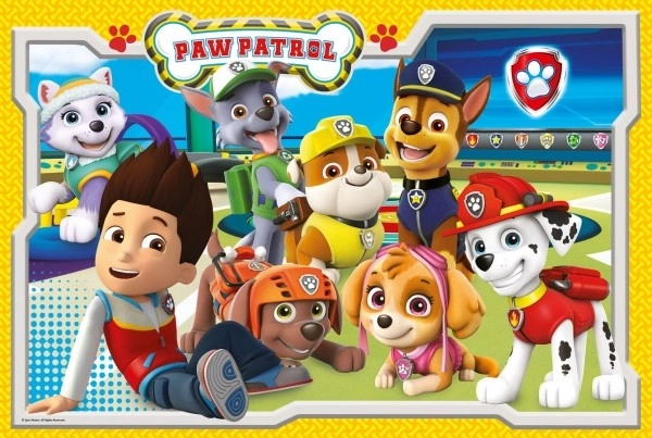 Puzzle Paw Patrol/Tlapková patrola MAXI 24kom 60x40cm u kutiji 39x26x4cm