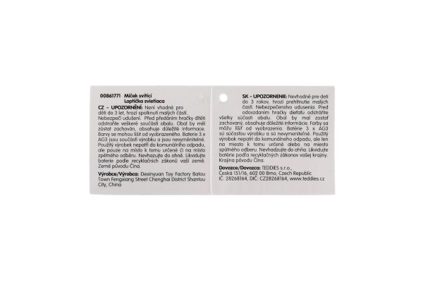 Loptica dlakava antistresna, silikon 8cm na baterije sa svetlom 4 boje u vrećici 12 komada u kutiji