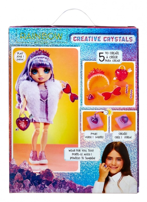 Rainbow High Kreativni Kristali lutka – Violet Willow