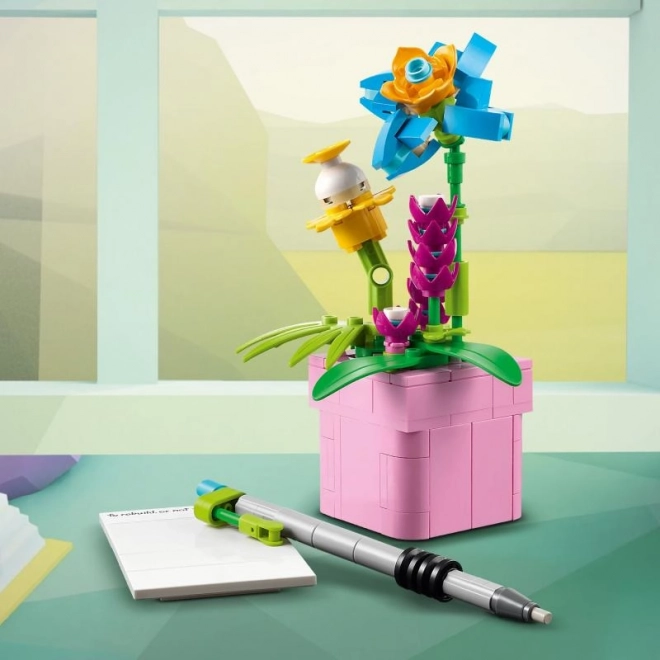 Konstrukcijski set za djecu - Pisaća mašina s cvijećem LEGO Creator 3u1