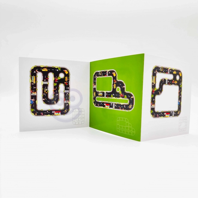 Woopie Green gradske puzzle za djecu - Autotrkaća staza