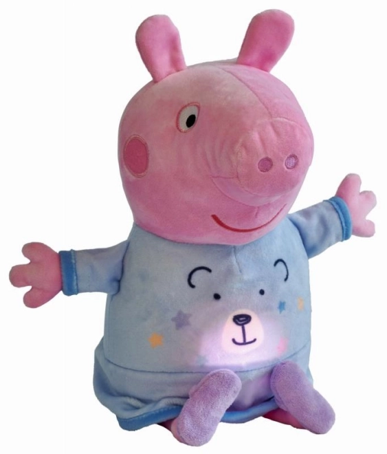 Peppa Pig 2-u-1 plišani uspavanko svirajući + svjetlo, plavi, 25 cm