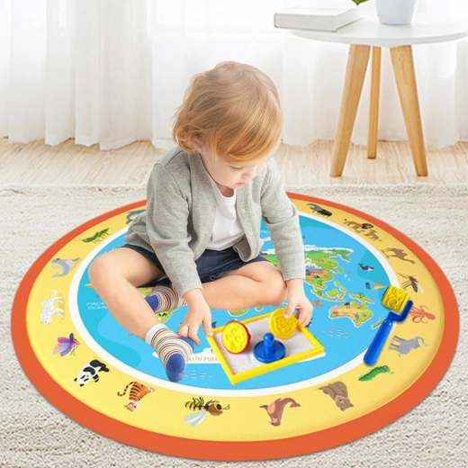 Edukativna karta svijeta sa životinjama