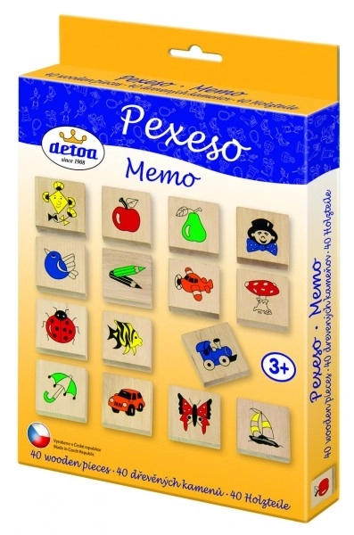 Drvene memo karte - 40 dijelova