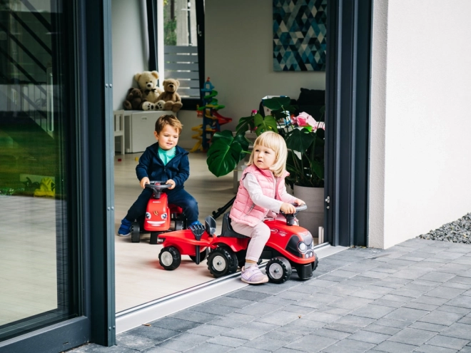Vozeći traktor Baby Case IH crveni s prikolicom