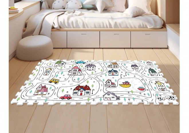 Pjenasti grad puzzle za djecu