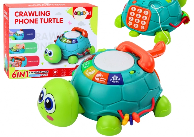 Interaktivni obrazovni telefon kornjača 6u1 Svjetla Zvukovi Zelena