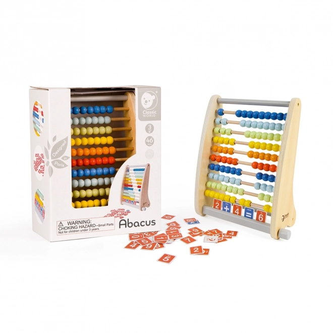 Classic World drveno abakus s matematičkim zadacima