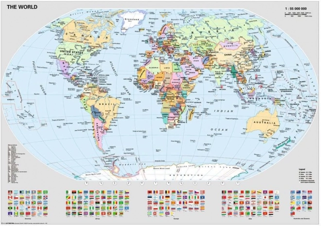Politička karta svijeta Ravensburger puzzle 1000 dijelova