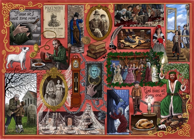 Puzzle Knjižni klub: Charles Dickens 1000 dijelova od Gibsons