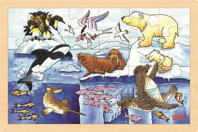 Drvene puzzle Arktičke životinje