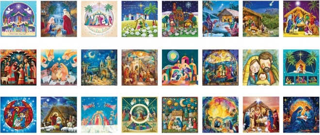 EUROGRAPHICS Puzzle Adventni kalendar: Rođenje Isusa 24x50 dijelova