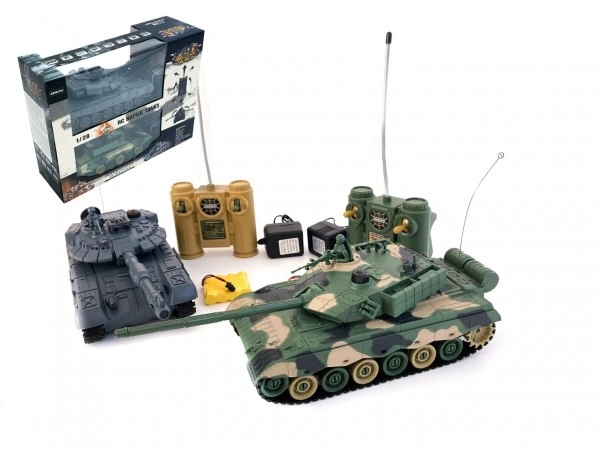 Tank RC 2kom 33cm tenkovska bitka sa zvukom i svjetlom u kutiji 42x32x14cm