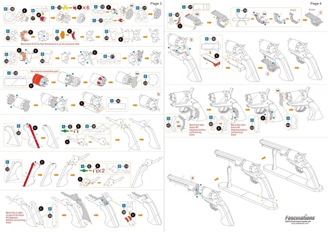 METAL EARTH 3D slagalica Divlji Zapad: Revolver