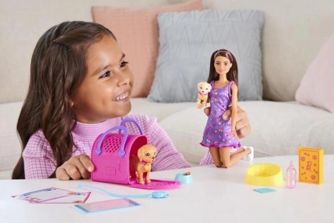 Barbie Lutka s psićima HKD86