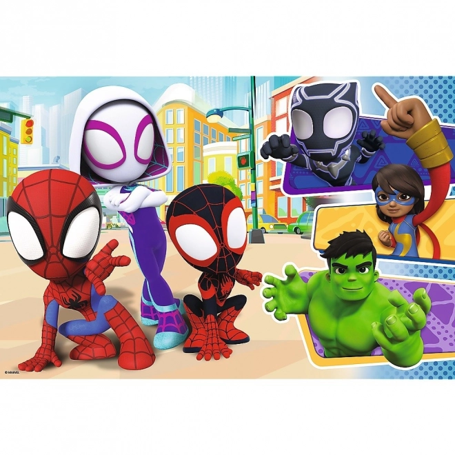Puzzle 24 maxi Spiday i prijatelji Spiderman