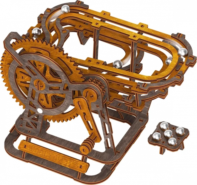 Drvena 3D slagalica Staza za kuglice Mini od Wooden City