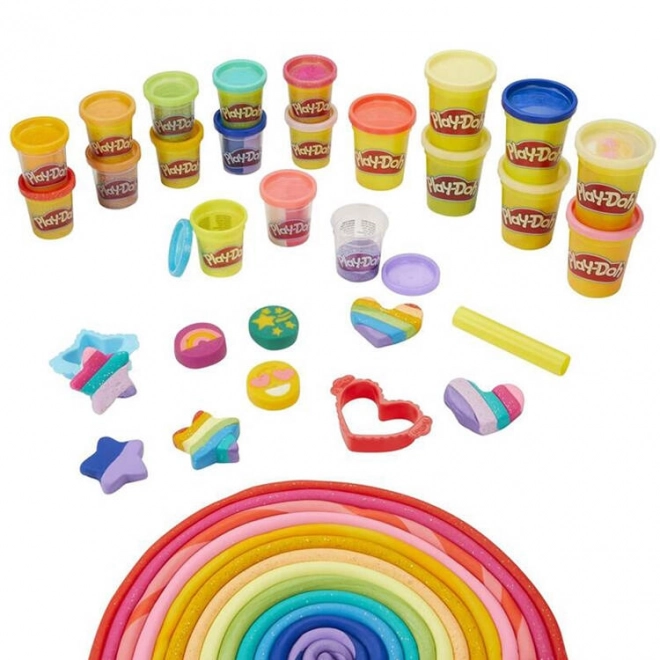 Play-Doh set sjajnih modelina Hasbro s 21 bojom i kalupima