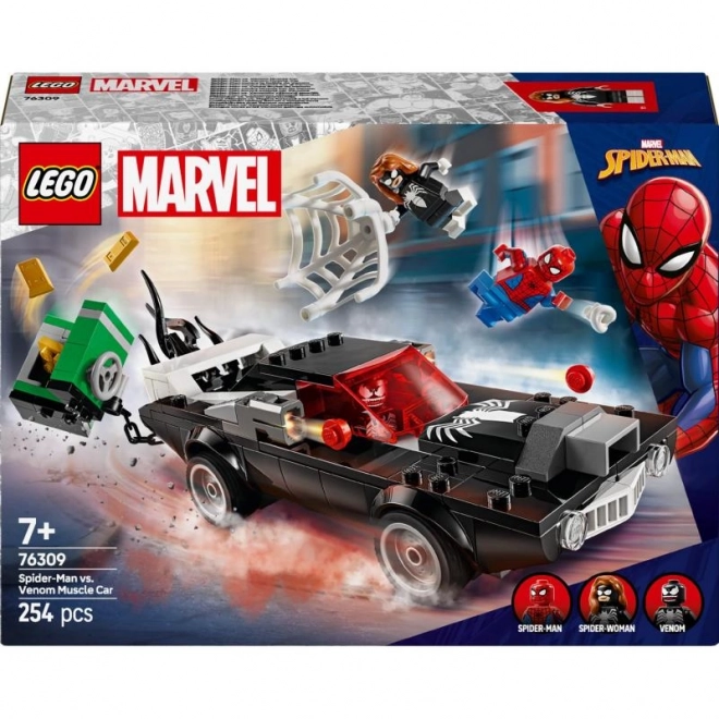 Konstrukcijski set Spider-Man vs Muscle Car Venoma