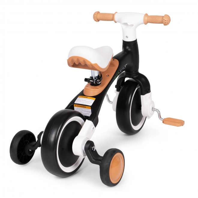 Bicikl s pedalama i pomoćnim kotačićima crni ECOTOYS