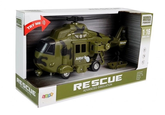 Vojni spasilački helikopter 1:16 Kuka Svjetla Zvuk