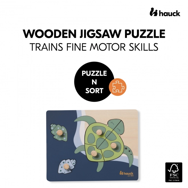 Drvene puzzle - kornjača
