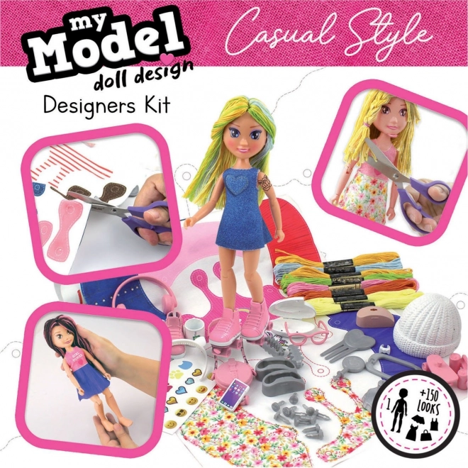 EDUCA Kreativni set My Model Doll Design: Ležeran stil