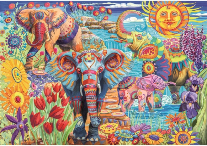 Puzzle Karneval slonova 500 dijelova