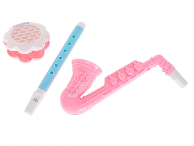Set pastelnih glazbenih instrumenata