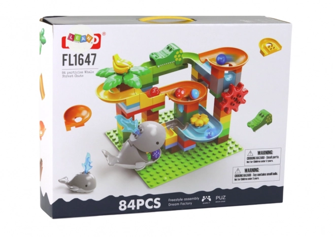 Građevinske kocke Kit Tobogani za kuglice 84 kom.