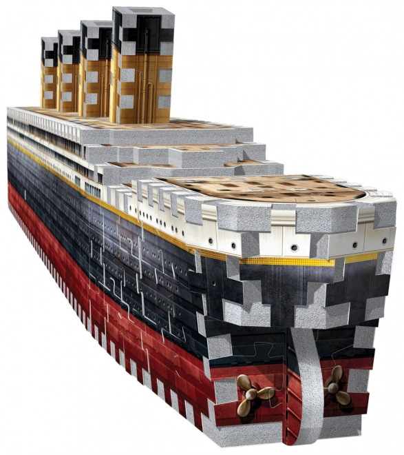 3D puzzle Titanic od Wrebbit, 440 dijelova