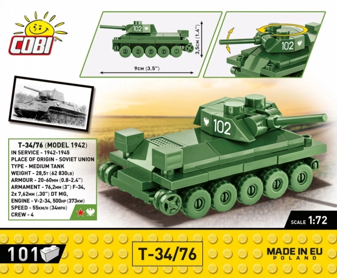 Građevinski set tenka T-34/76