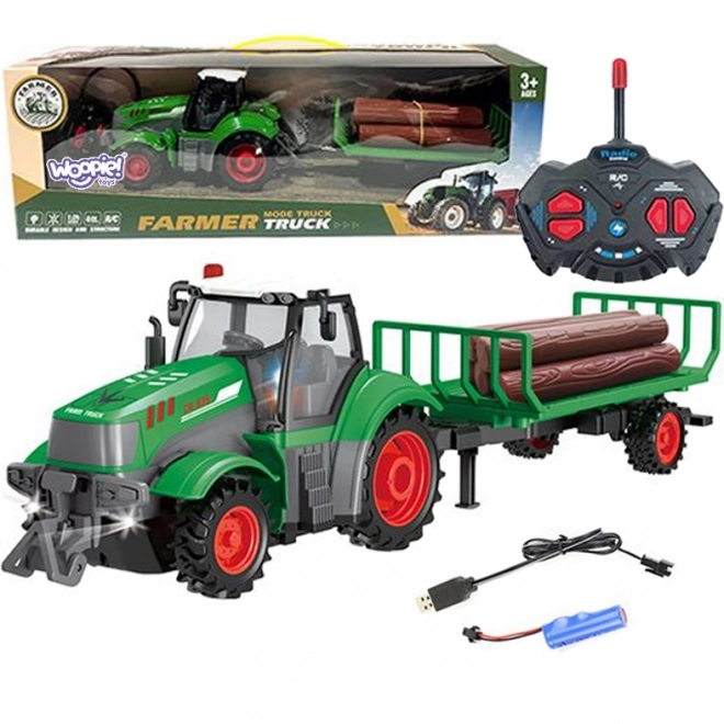 Traktor s prikolicom na daljinsko upravljanje 1:24