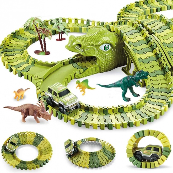 Fleksibilna dinosaurov autodruma 240 komada