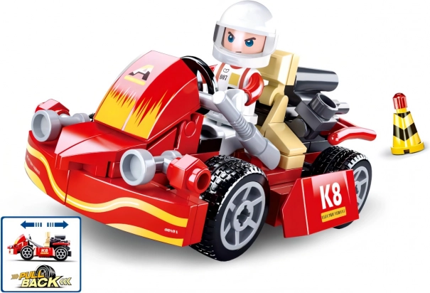 Sluban Town nategnuta karting građevna set (89 dijelova)