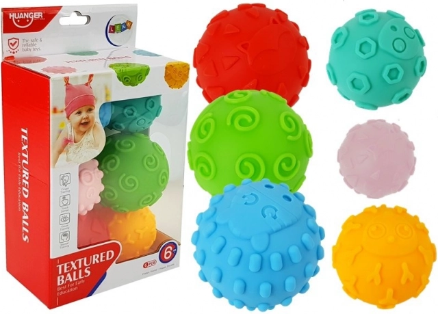 Sensory Balls Šarene loptice za djecu 6 kom