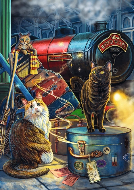 Puzzle TREFL Premium Plus Magic Collection: Witchwood Express 1000 dijelova