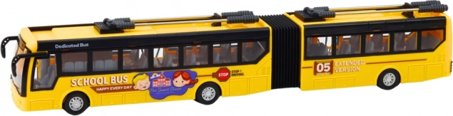 Daljinski upravljani školski trolejbus Zglobni 1:32 žuti