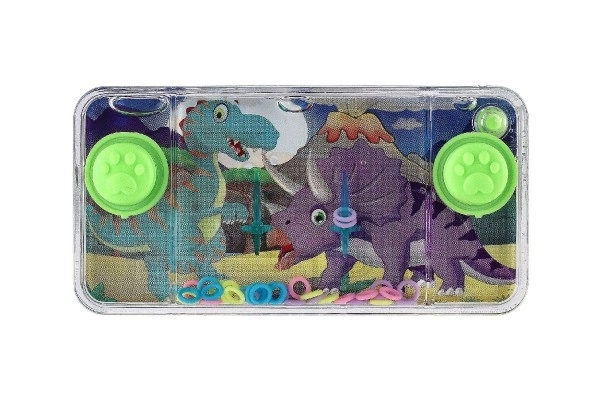 Vodena zagonetka igra 11x6cm plastika dinosauri 4 vrste 24 kom u kutiji