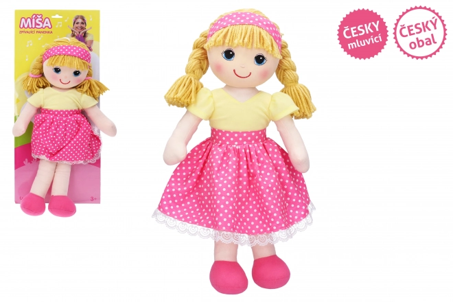 Pamučna pjevačka lutka Míša Růžičková 55 cm