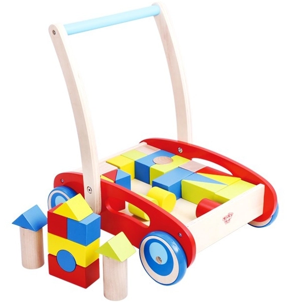 Drveni hodalica s kockicama Tooky Toy