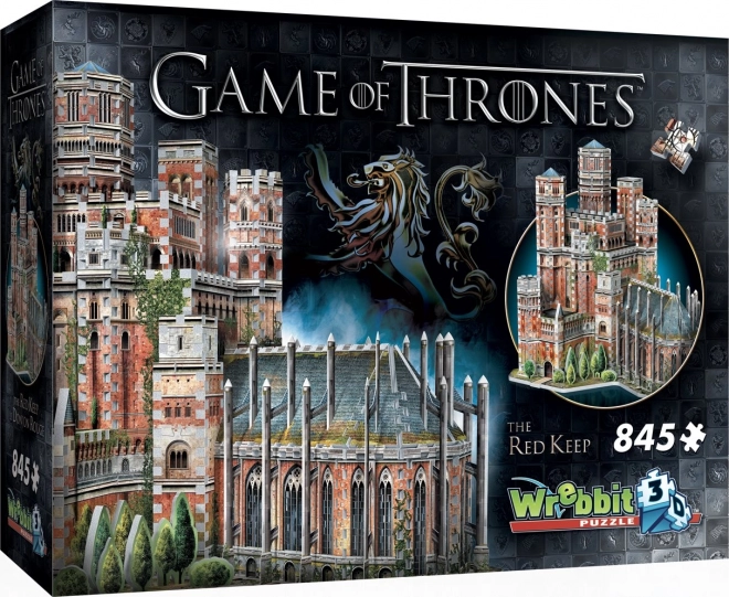 Wrebbit 3D puzzle Igra prijestolja: Crvena utvrda – 845 dijelova