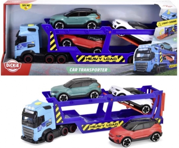 Autotransporter Volvo FH16 sa svjetlima i zvukovima, 40 cm + 3 auta VOLVO XC40 RECHARGE