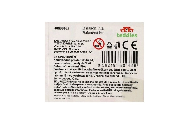 Igra balansiranja herkul mini plastika 26 komada, 3 boje u kutiji 21x19x3,5 cm