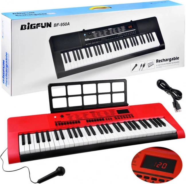 Elektronički klavijturni instrument s 61 tipkom s mikrofonom BF-950A