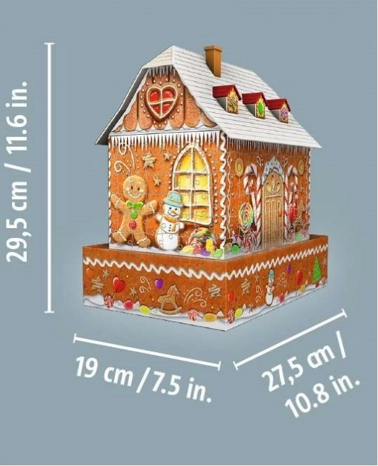 RAVENSBURGER Svjetleća 3D puzzle Noćna edicija Medena kućica 216 komada