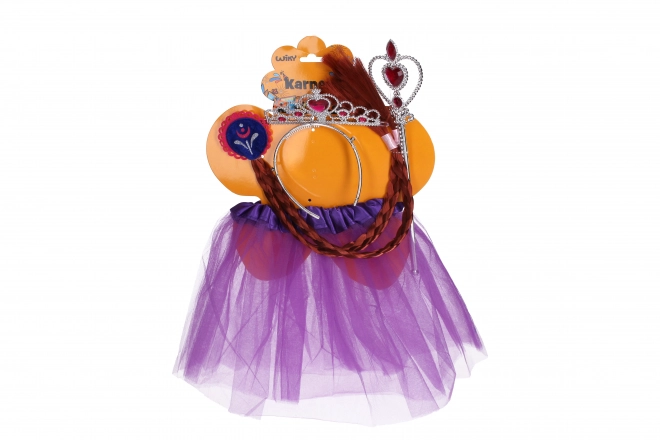 Set karneval princeza ljubičasta